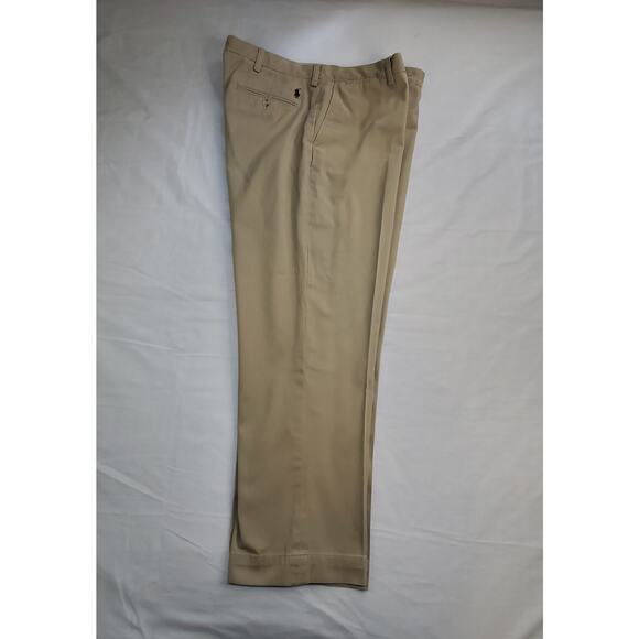 Polo By Ralph Lauren Size 38x30 Flat Chino Pants Mens Beige Ca10 - Picture 8 of 10